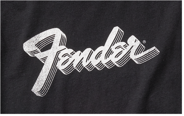 Fender 3D Logo T-Shirt Black Medium