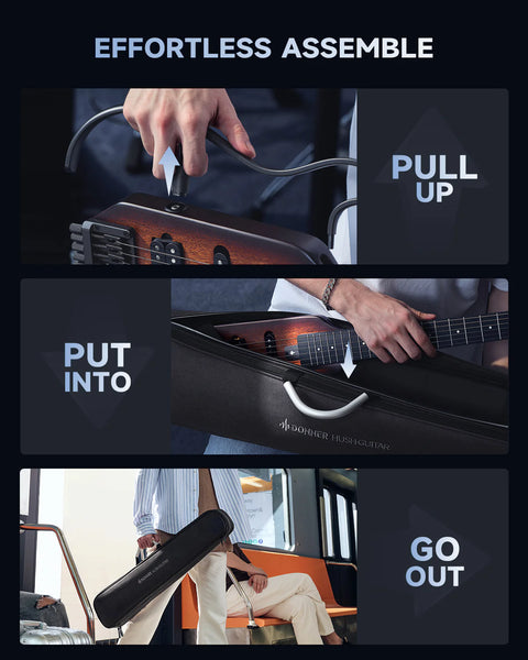 Donner HUSH™ X Electric Guitar (Sunburst Finish)