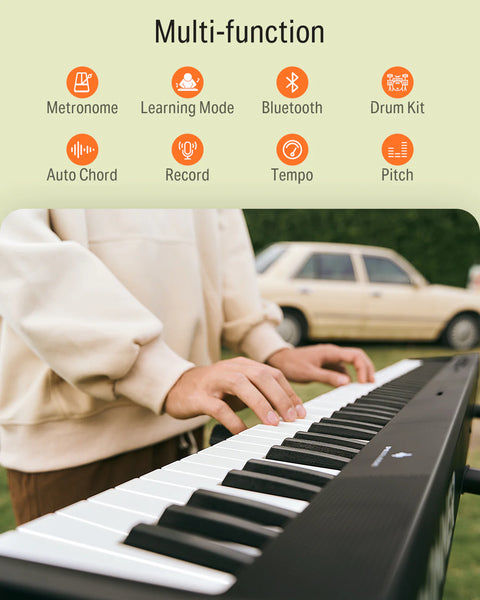 Donner DP-10 Foldable Semi-Weighted Digital Piano