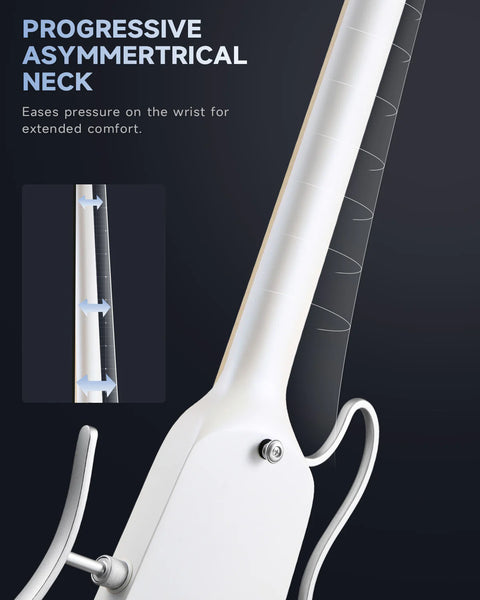 Donner HUSH™ X Electric Guitar (White Finish)