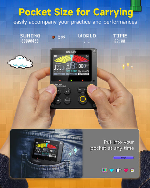 Donner DBM-100 Rechargeable Metronome/Tuner EC6931