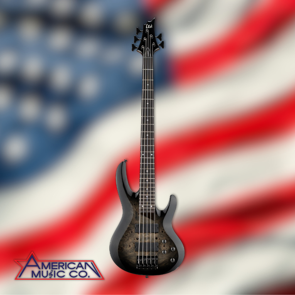 ESP LTD B-205DX 5 String Electric Bass Guitar in Black Burst (PRE ORDER)