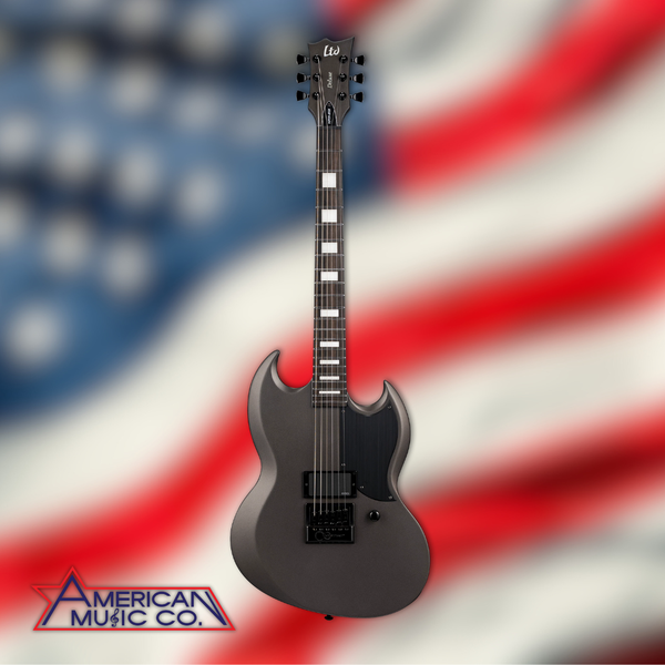 ESP LTD Viper-1001 Deluxe Evertune 6 String Electric Guitar in Charcoal Metallic Satin w/Case (PRE ORDER)