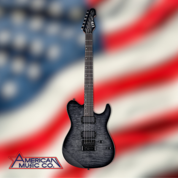 ESP LTD TH-1000 Evertune Deluxe 6 String Electric Guitar in See Thru Black Sunburst w/Case (PRE ORDER)