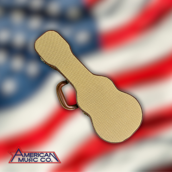 Stagg Ukulele Soprano Gold Tweed Deluxe Hardshell Case GCX-UKS GD