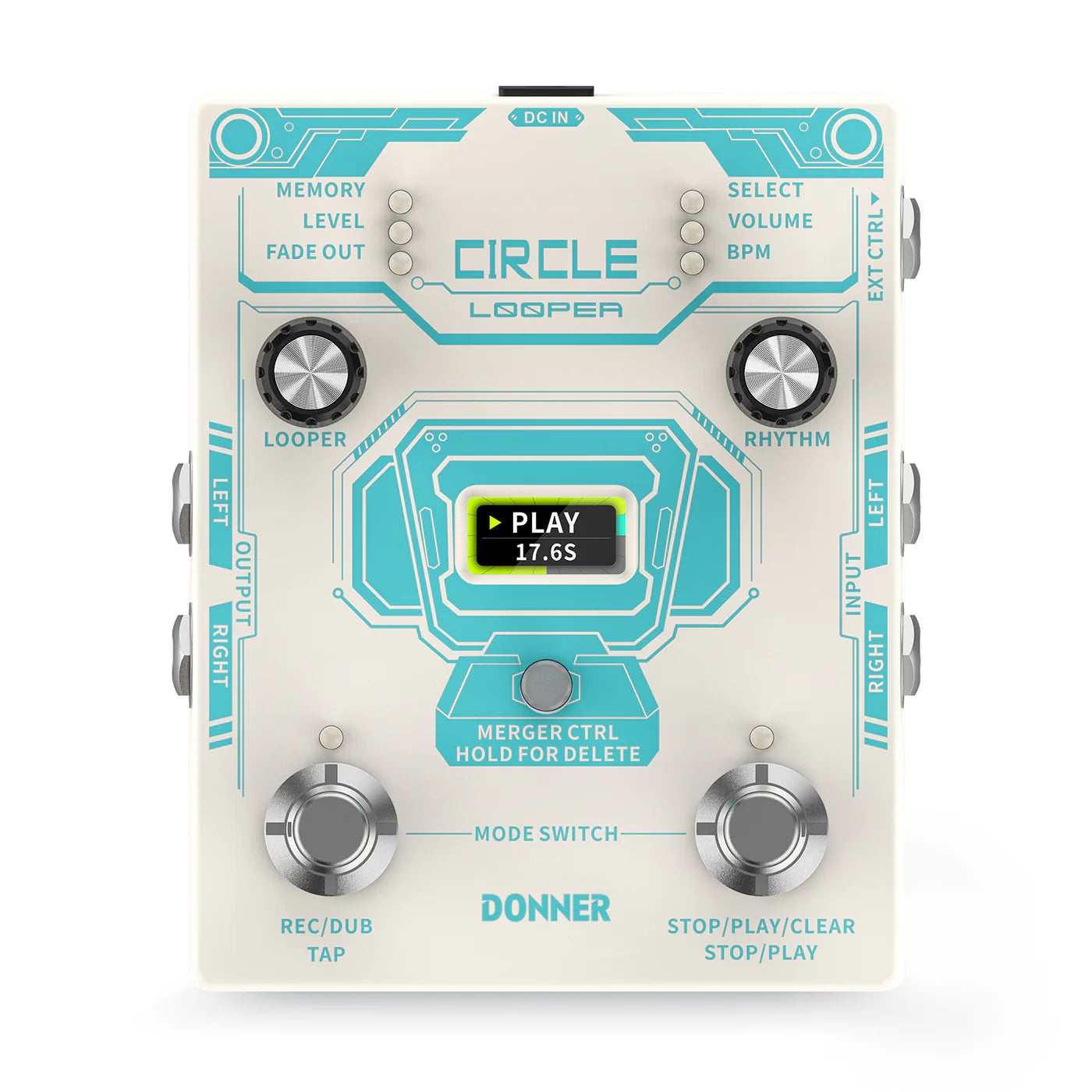 Donner Circle Looper Guitar Pedal