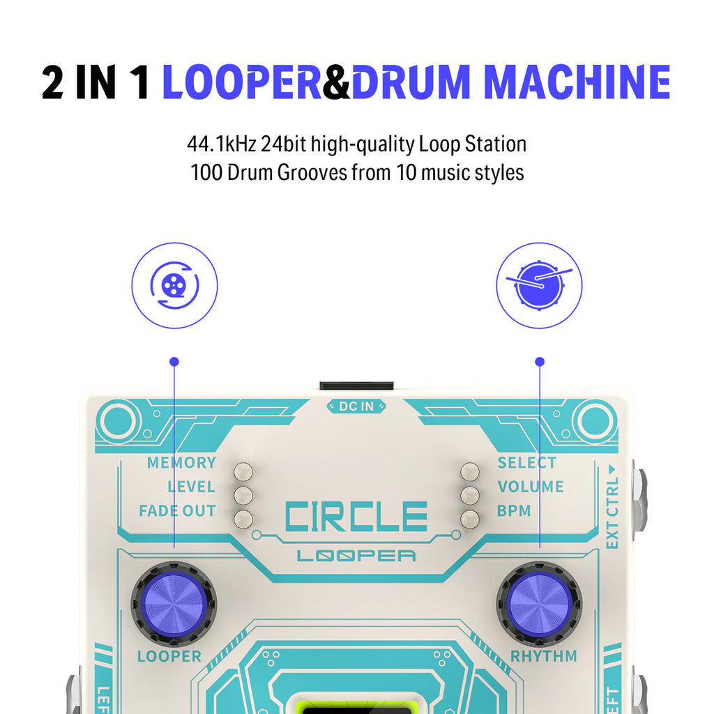 donner looper pedal Donner Circle Looper Guitar Pedal – American Music Company