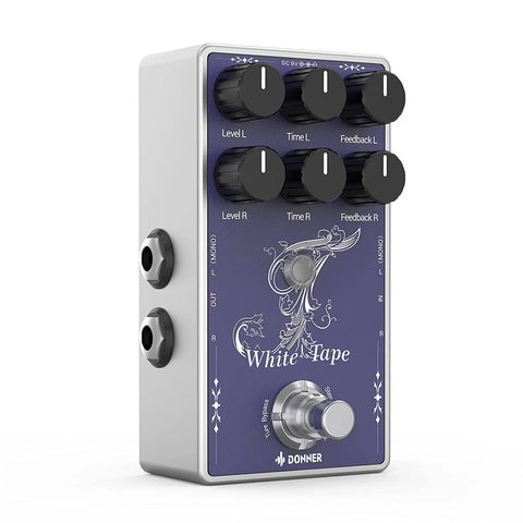 Donner White Tape Stereo Delay Pedal
