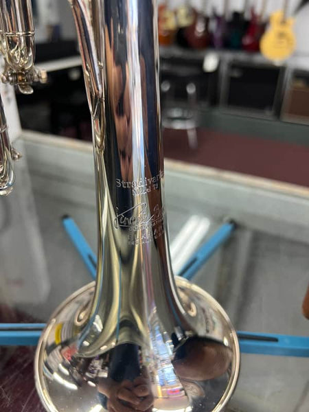 Bach Stradivarius Trumpet in B♭ 190S72X in Silver w/Case