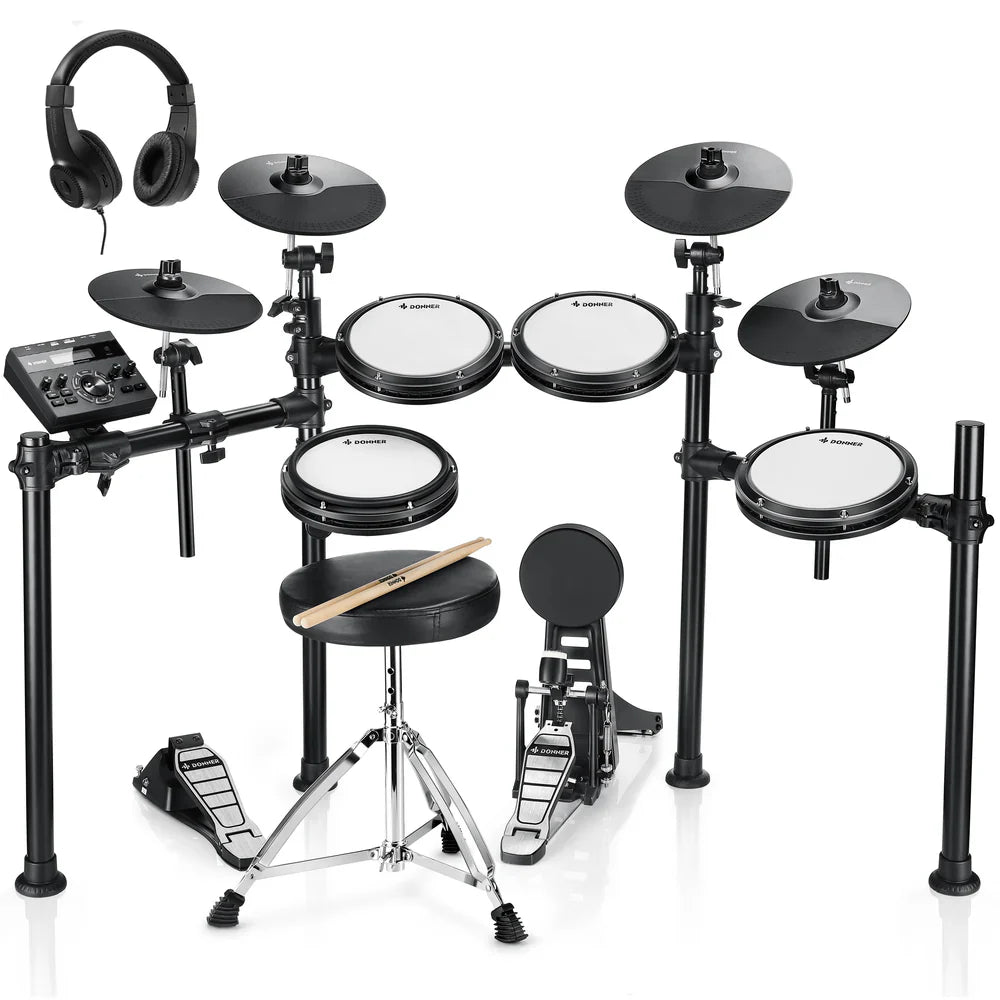Donner DED-200X Electronic Drum Kit w/Throne & Headphones