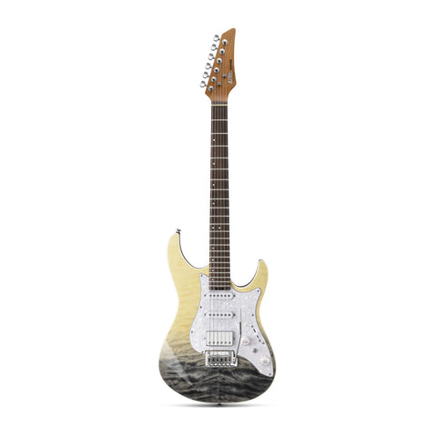Donner DST-550 ST Electric Guitar (Black Mirage Gradation LR Finish)