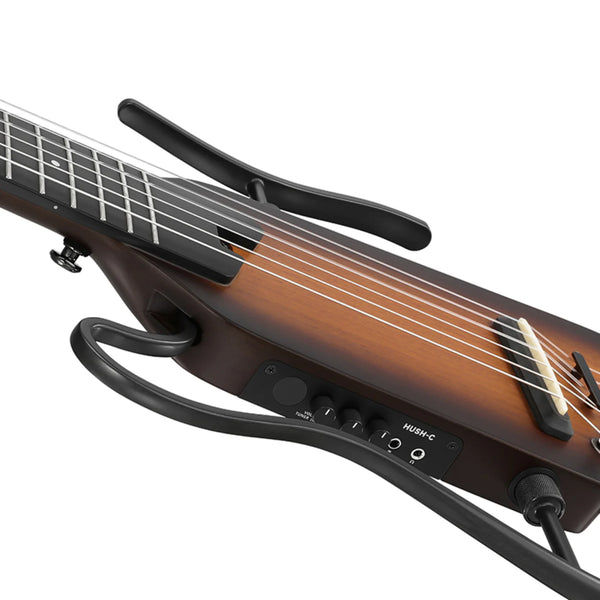 Donner HUSH™ C Nylon Acoustic-Electric Guitar w/Cyclops Amp (Sunburst Finish)