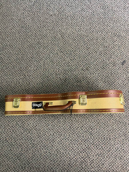 Stagg Ukulele Soprano Gold Tweed Deluxe Hardshell Case GCX-UKS GD