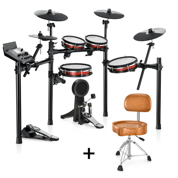 Donner DED-300X Electronic Drum Kit w/Deluxe Drum Throne