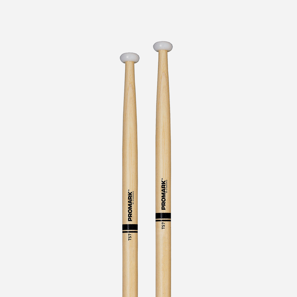 Promark TS7 Hickory Nylon Tip Marching Tenor Drumstick